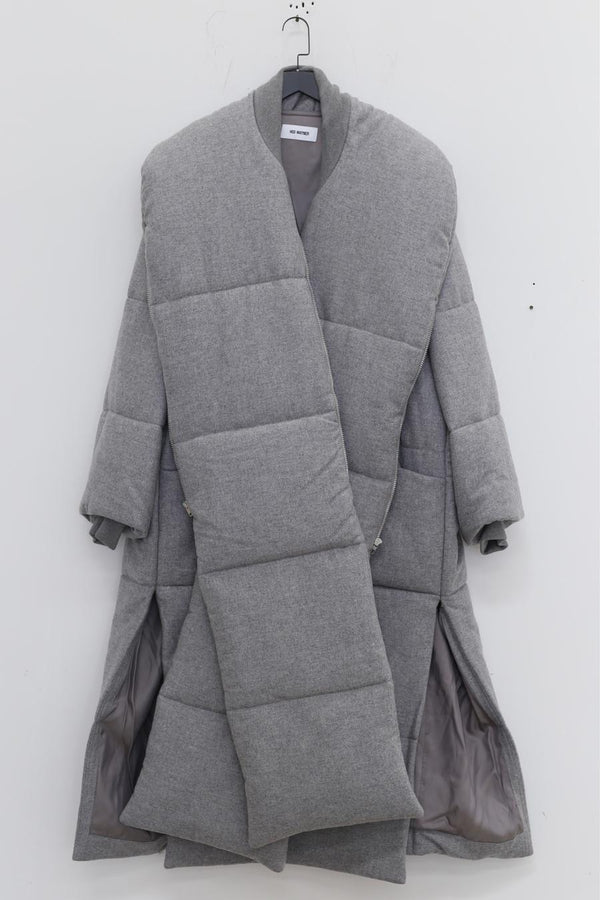 HED MAYNER two -piece lapel coat AW22_O30_Gry/WO gray PHM6